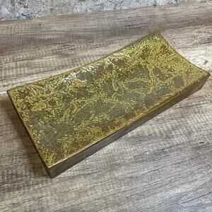 Decorative Tray - Medium Size Gold Tan Brown Home Decor Kitchen Bathroom Bedroom
